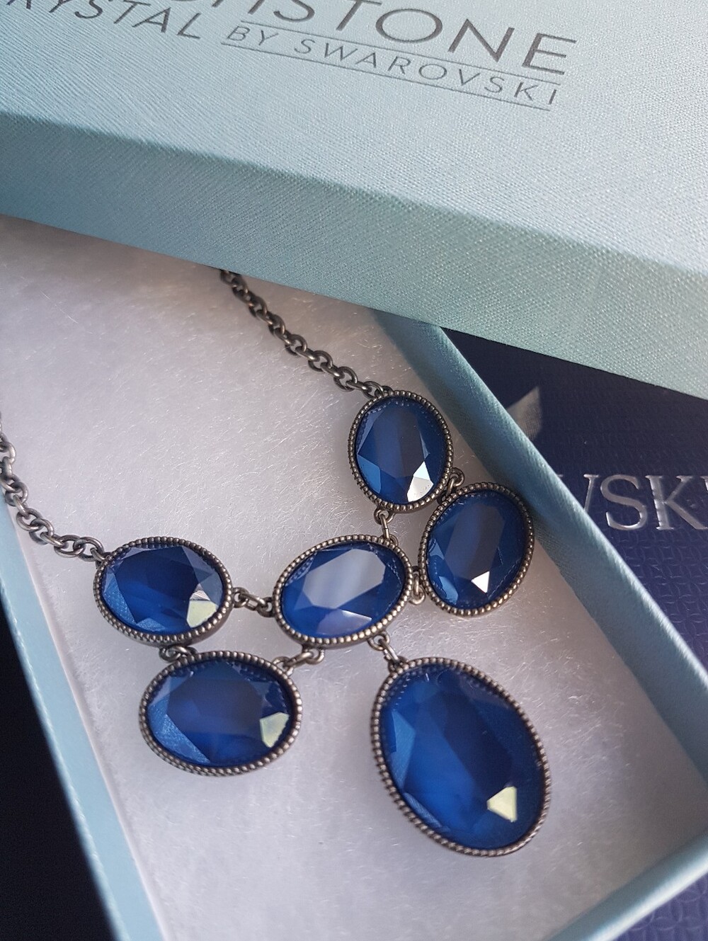 Swarovski Touchstone Royal Blue Necklace NWT